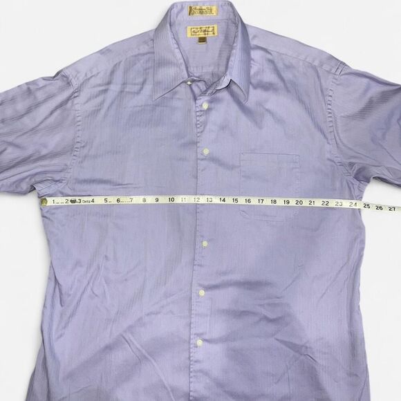 Light Purple Herringbone Twill Button Down Dress Shirt form Croft & Barrow - Picture 4 of 6